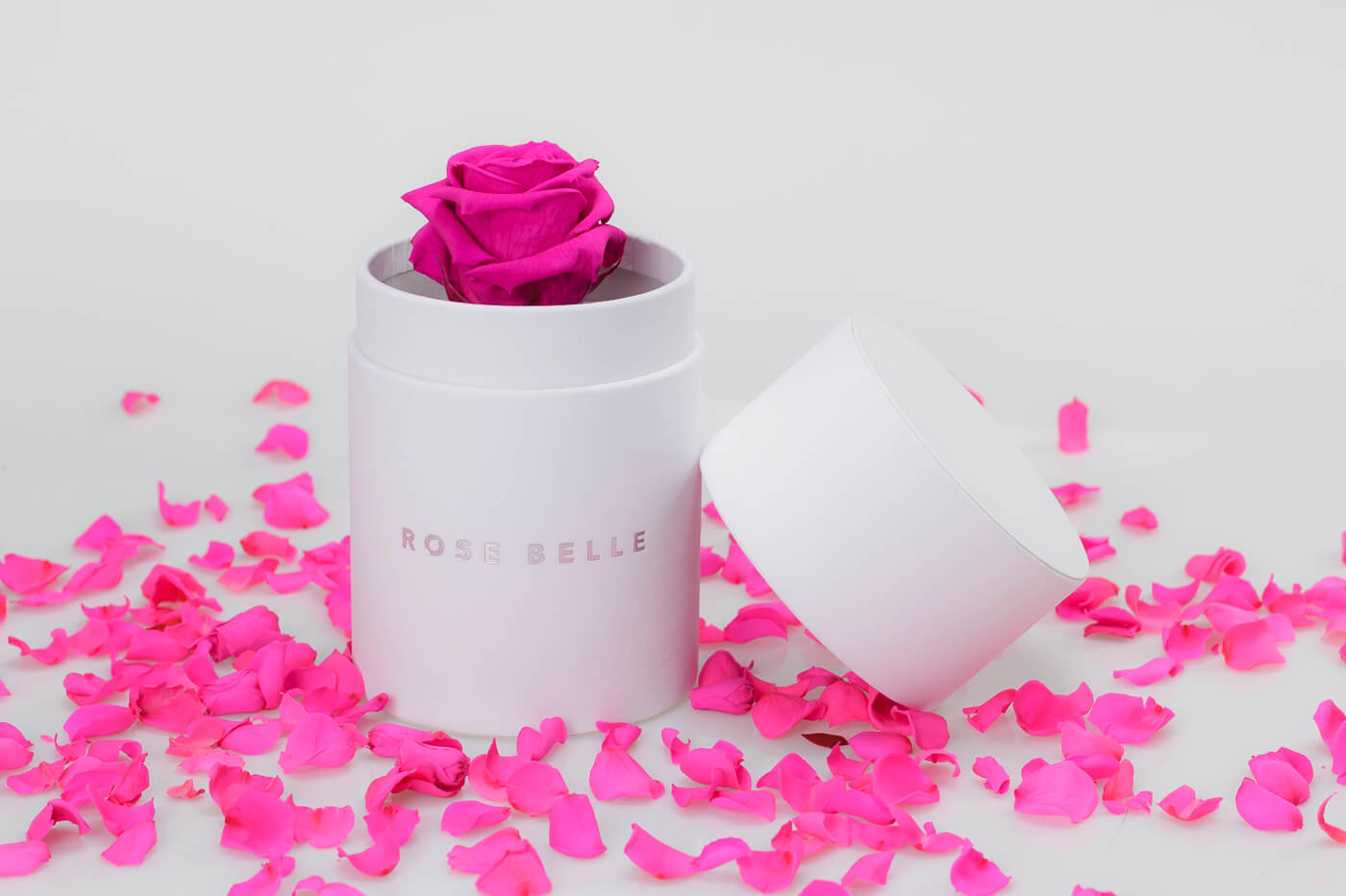 Mini Box S flokowany bordowy