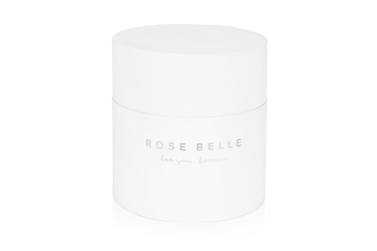 Rose Belle Box XL flokowany biały