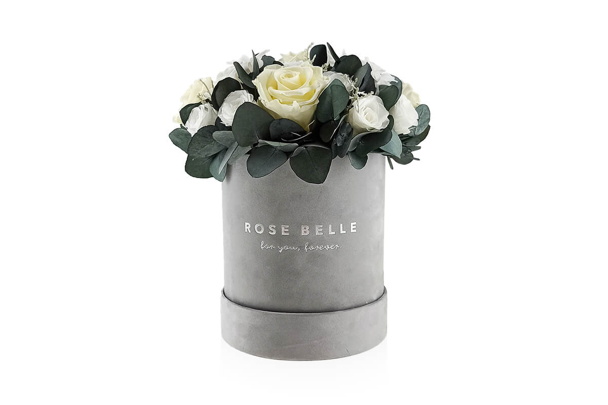 Rose Belle Box M szary DeLuxe waniliowy z eukaliptusem