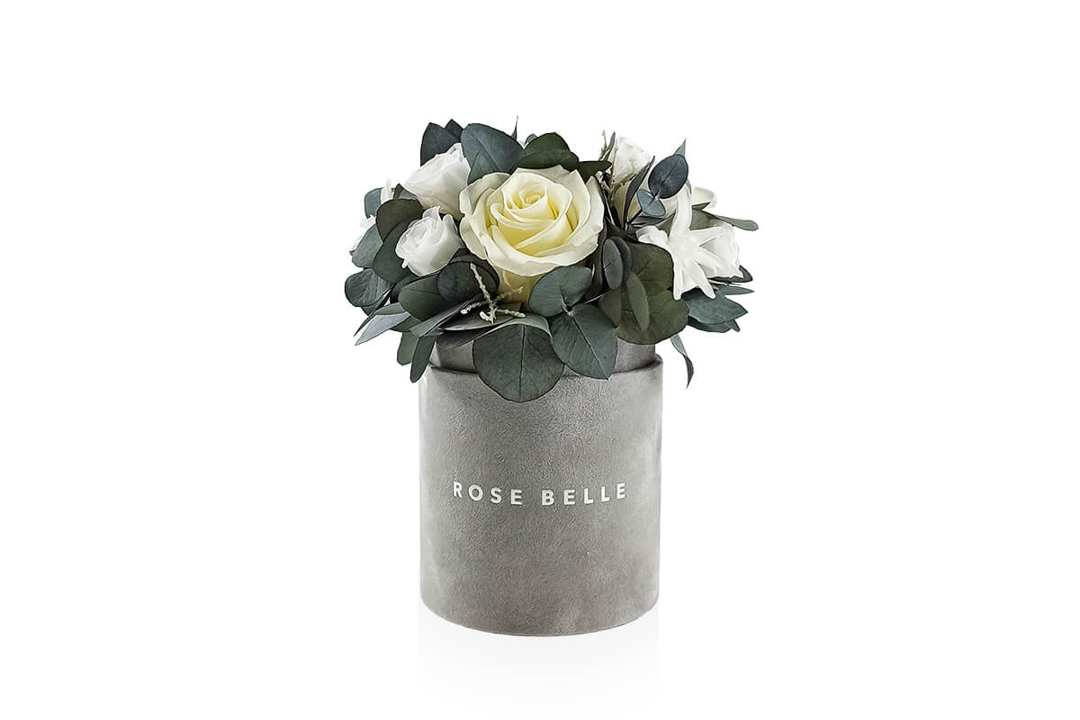 Rose Belle Box S szary DeLuxe waniliowy z eukaliptusem