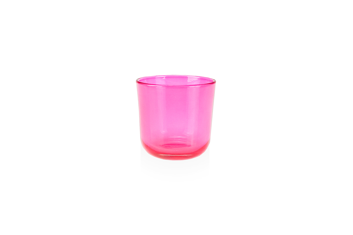 Lampion na tealight - ciemnorozowy
